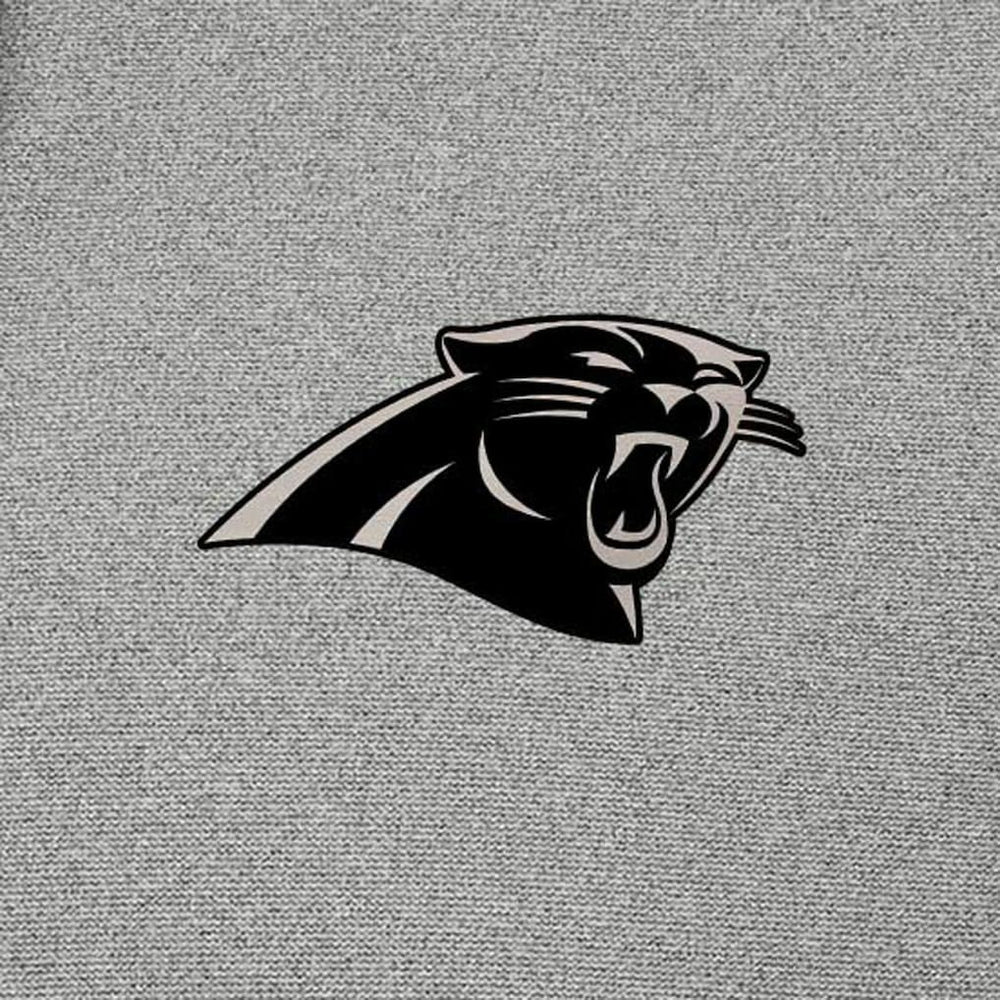 Carolina Panthers Antigua Effortless Full-Zip Hoodie Jacket Heather Gray