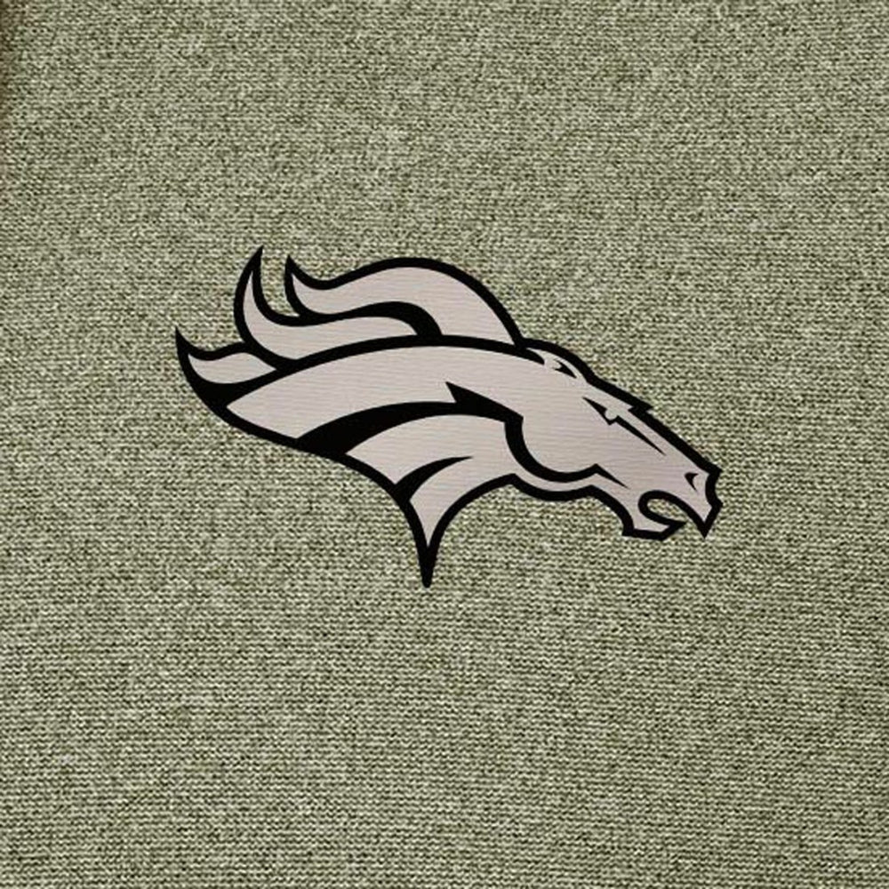 Denver Broncos Antigua Effortless Full-Zip Hoodie Jacket Olive