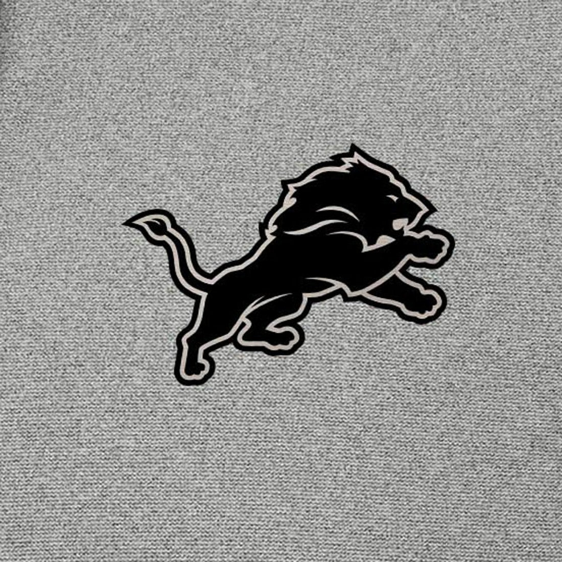Detroit Lions Antigua Effortless Full-Zip Hoodie Jacket Heather Gray