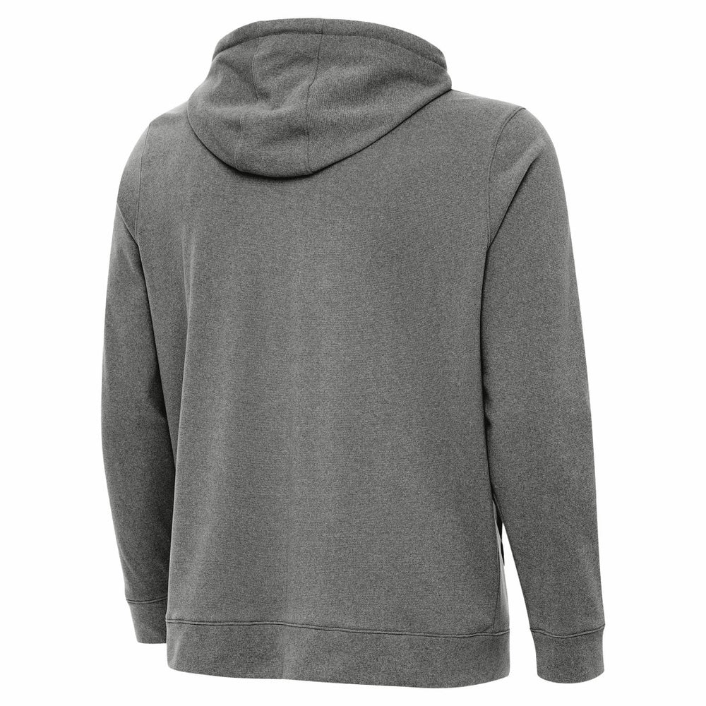 Green Bay Packers Antigua Effortless Full-Zip Hoodie Jacket Heather Black
