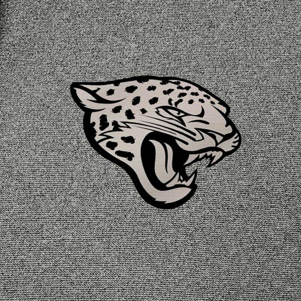 Jacksonville Jaguars Antigua Effortless Full-Zip Hoodie Jacket Heather Black