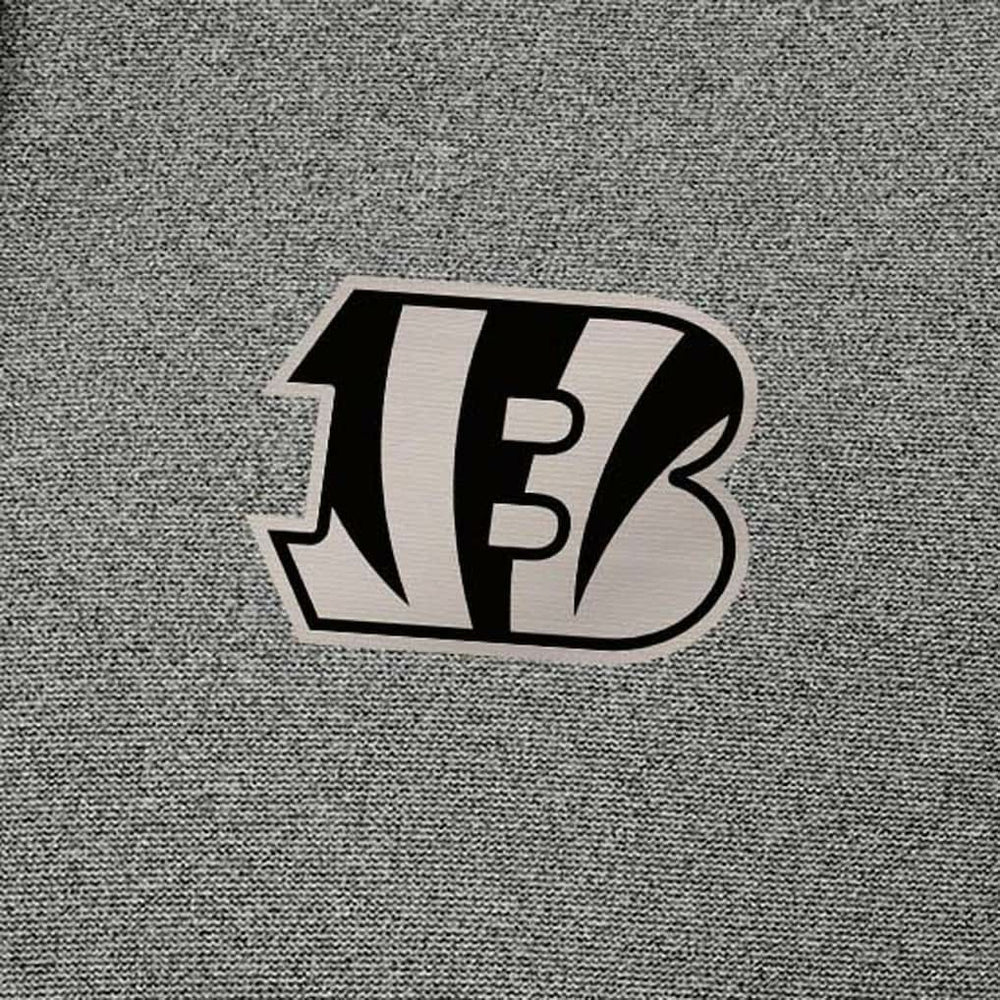 Cincinnati Bengals Antigua Effortless Full-Zip Hoodie Jacket Heather Black