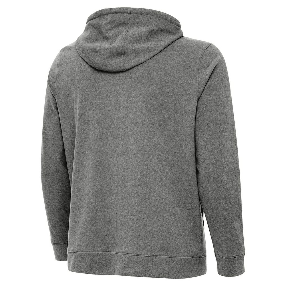 Miami Dolphins Antigua Effortless Full-Zip Hoodie Jacket Heather Black