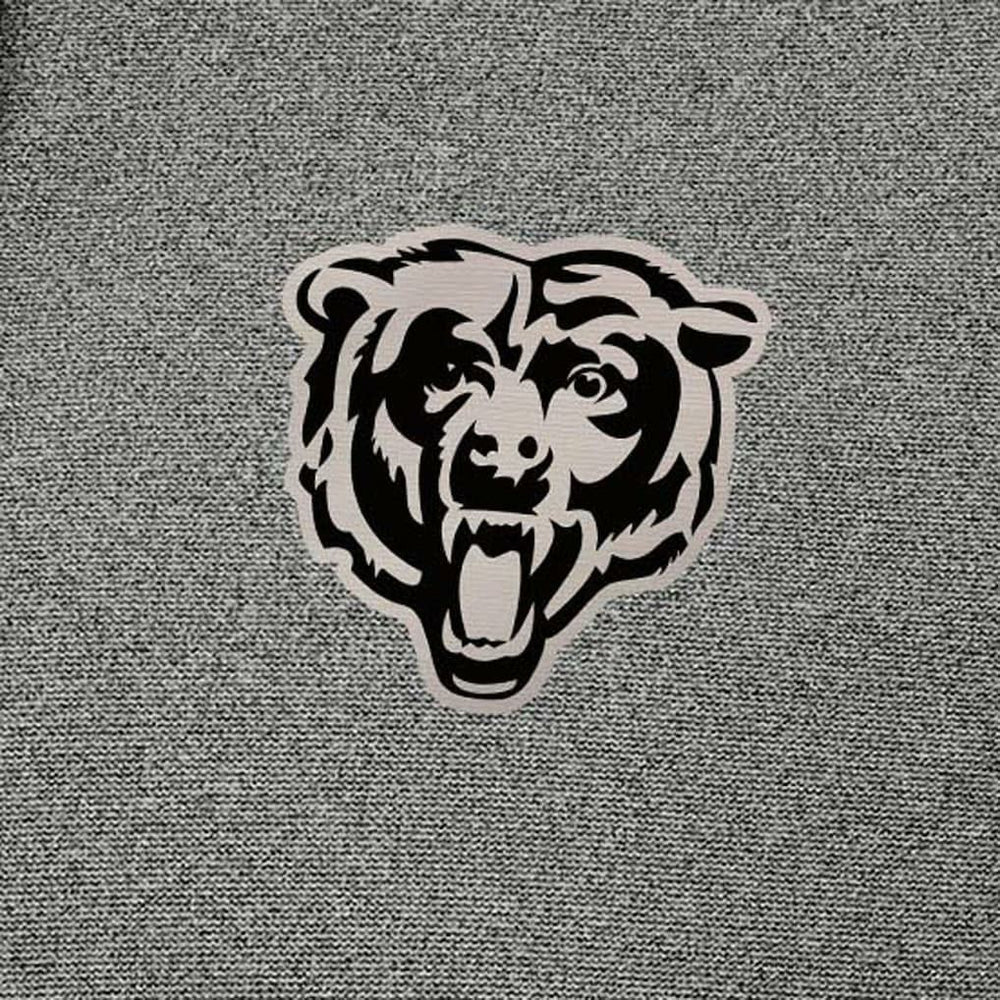 Chicago Bears Antigua Effortless Full-Zip Hoodie Jacket Heather Black