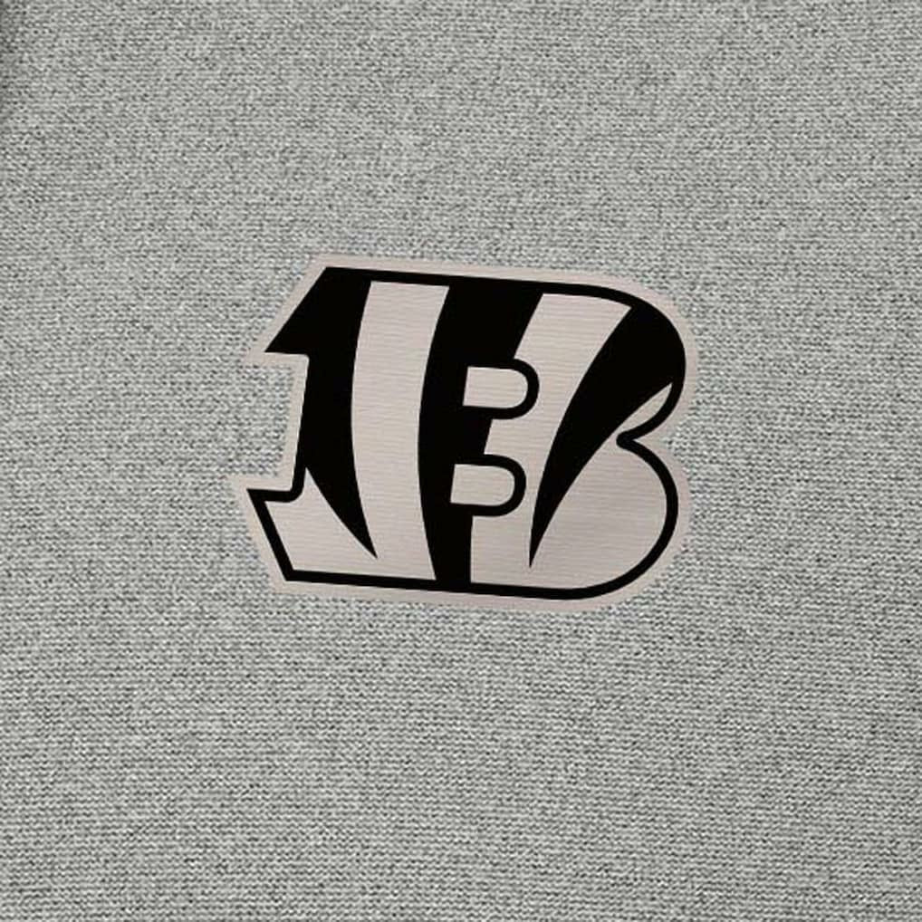 Cincinnati Bengals Antigua Effortless Full-Zip Hoodie Jacket Heather Gray