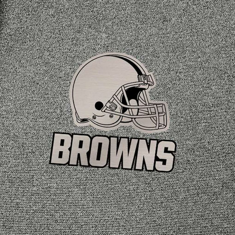 Cleveland Browns Antigua Effortless Full-Zip Hoodie Jacket Heather Black