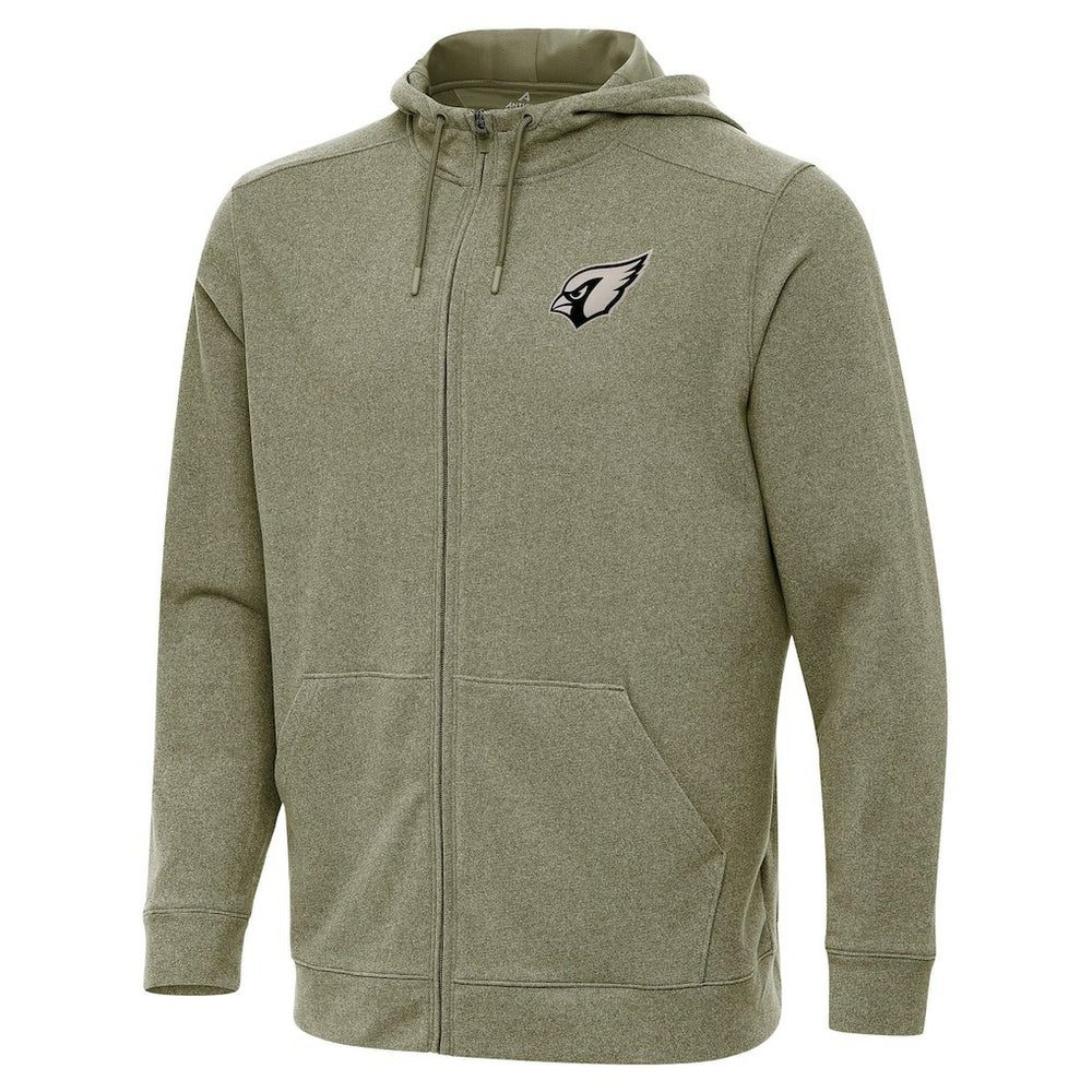 Arizona Cardinals Antigua Effortless Full-Zip Hoodie Jacket Olive