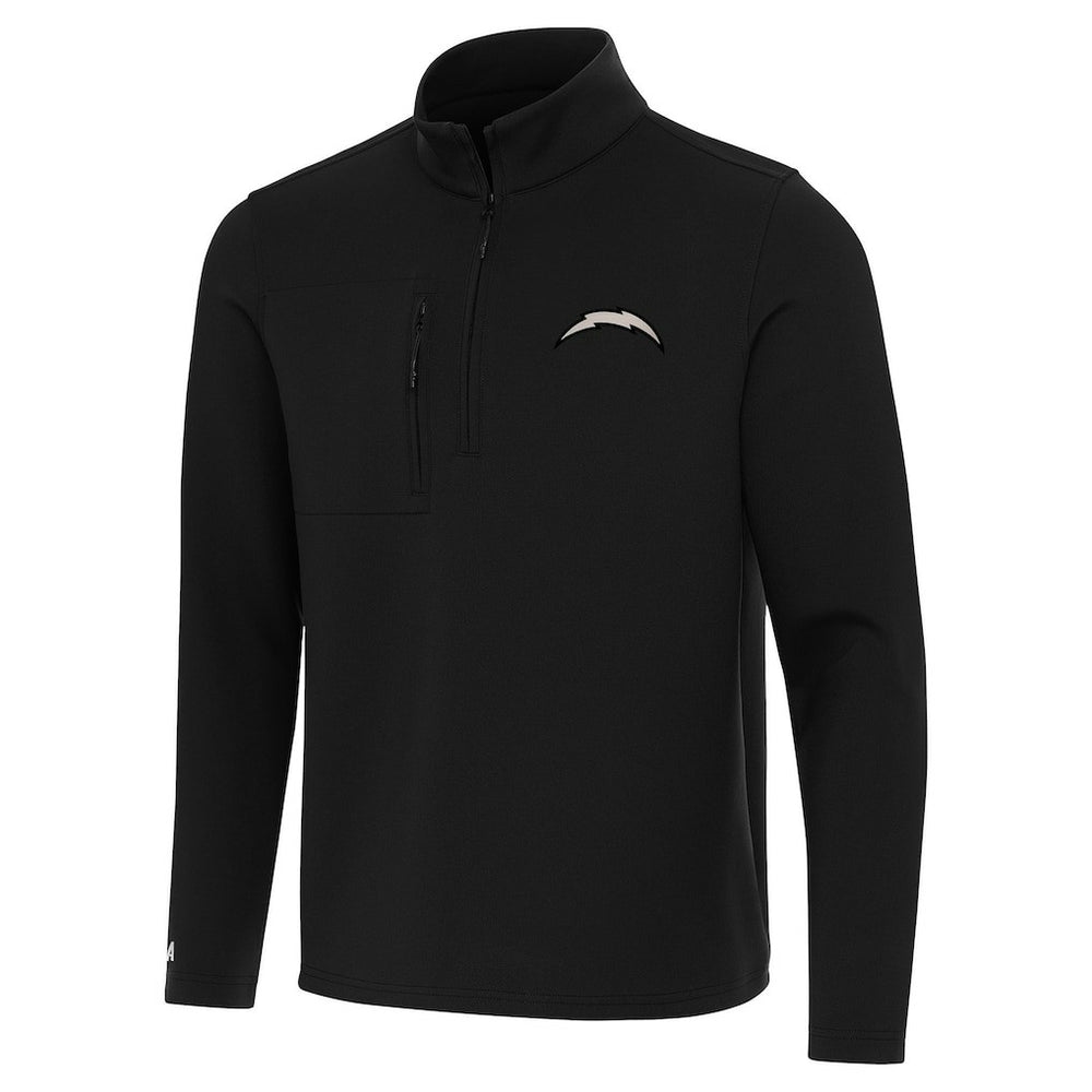 Los Angeles Chargers Antigua Insider Quarter-Zip Jacket Black