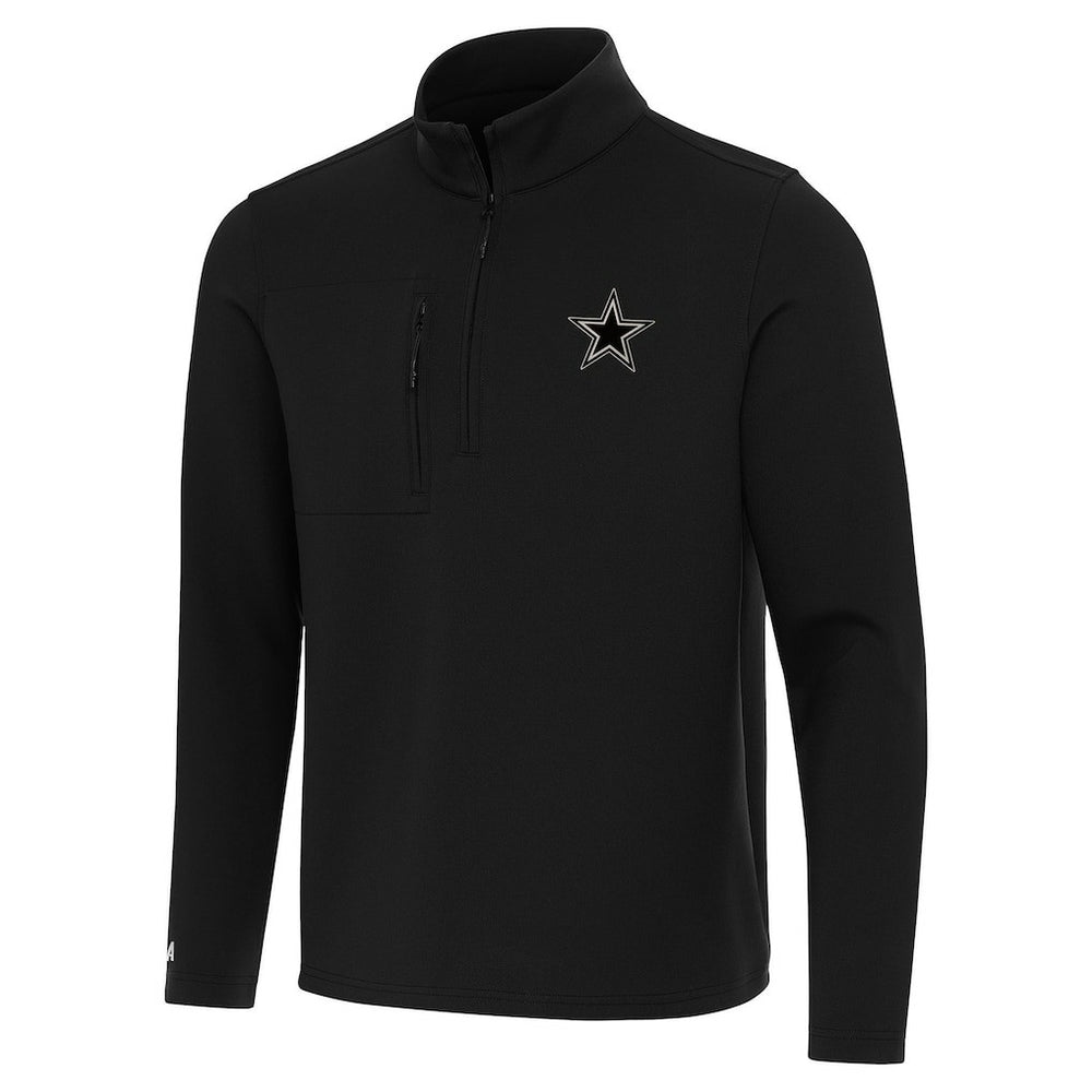 Dallas Cowboys Antigua Insider Quarter-Zip Jacket Black
