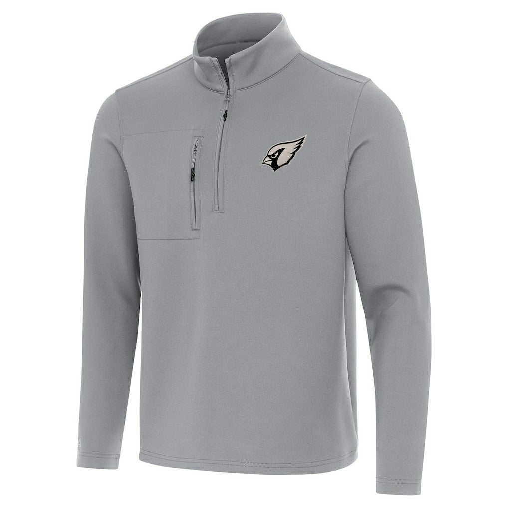 Arizona Cardinals Antigua Insider Quarter-Zip Jacket Gray
