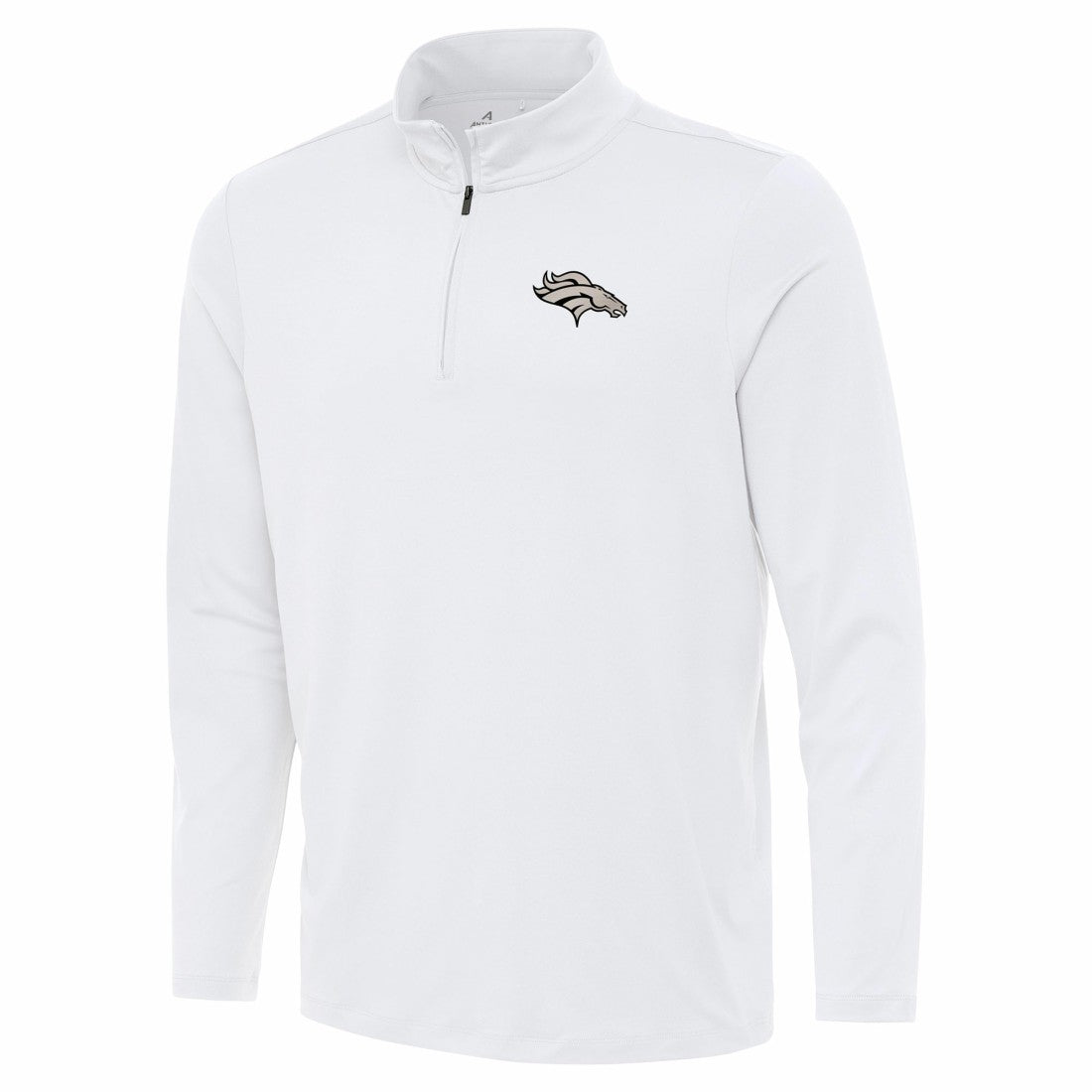Denver Broncos Antigua Reprocess Quarter-Zip Top White
