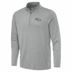Denver Broncos Antigua Reprocess Quarter-Zip Top Gray