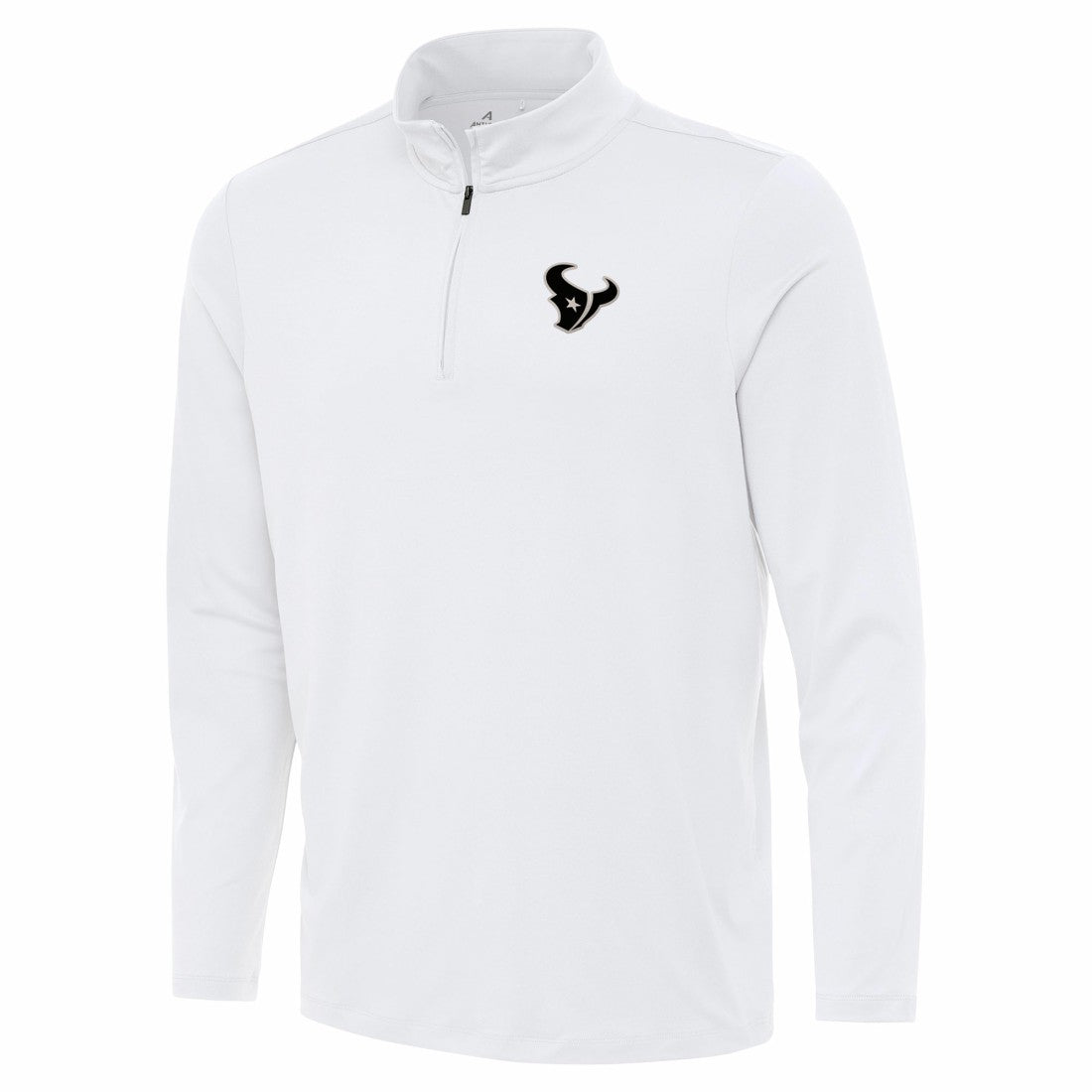 Houston Texans Antigua Reprocess Quarter-Zip Top White