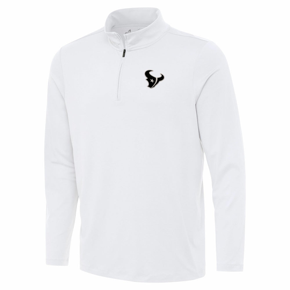 Houston Texans Antigua Reprocess Quarter-Zip Top White