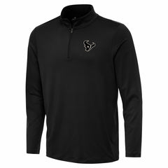 Houston Texans Antigua Reprocess Quarter-Zip Top Black