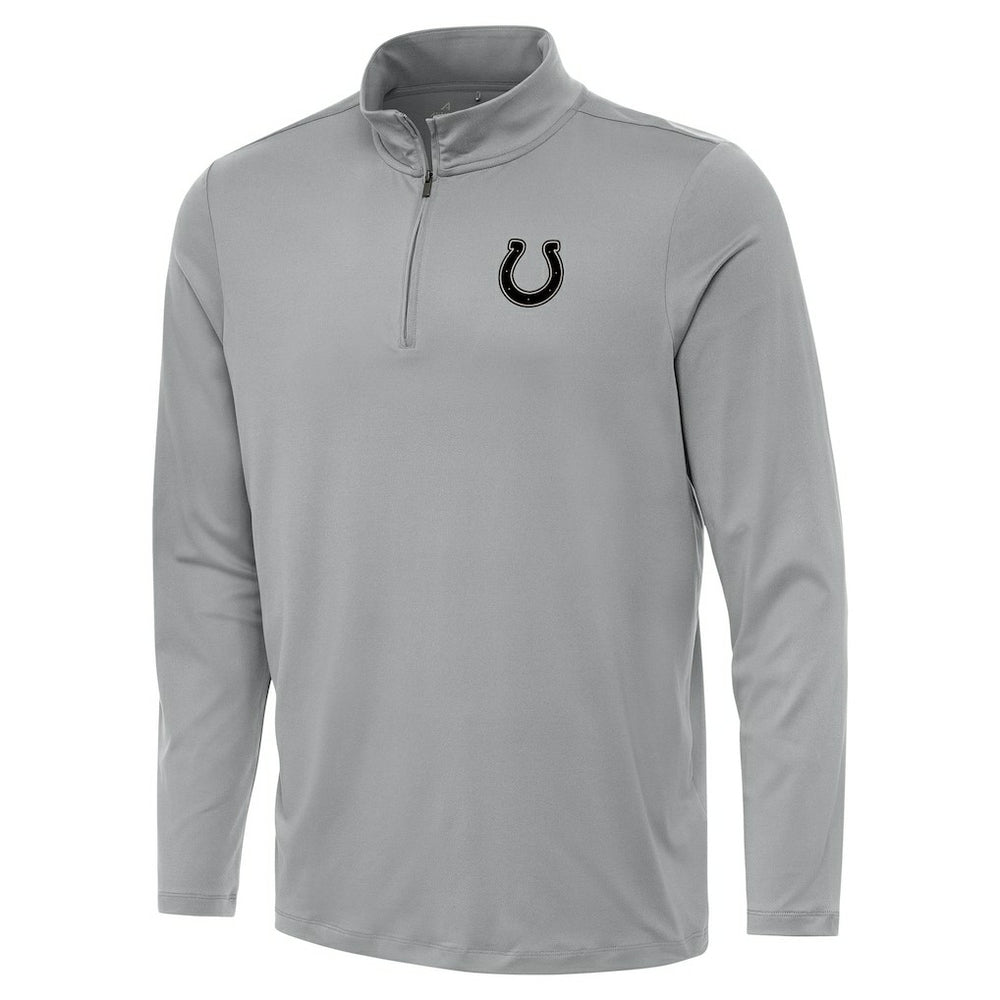 Indianapolis Colts Antigua Reprocess Quarter-Zip Top Gray