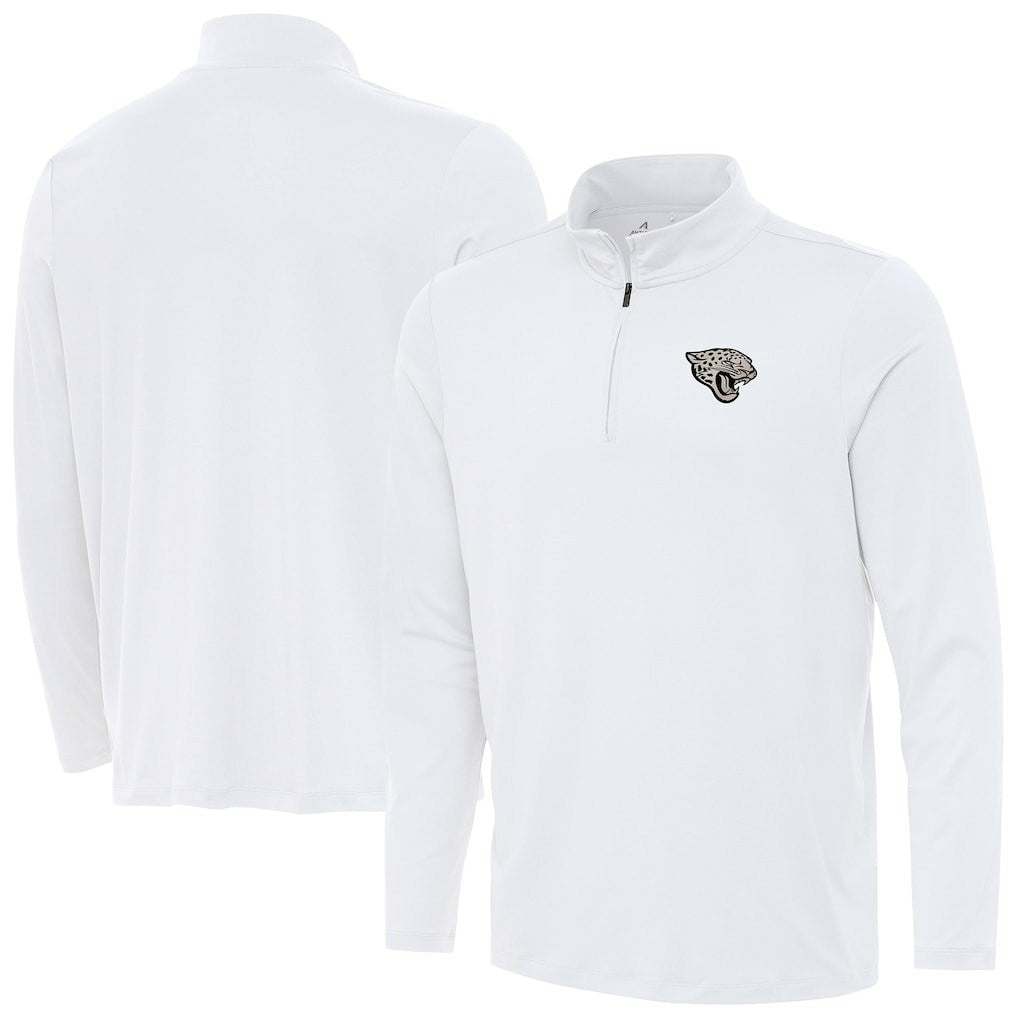 Jacksonville Jaguars Antigua Reprocess Quarter-Zip Top White