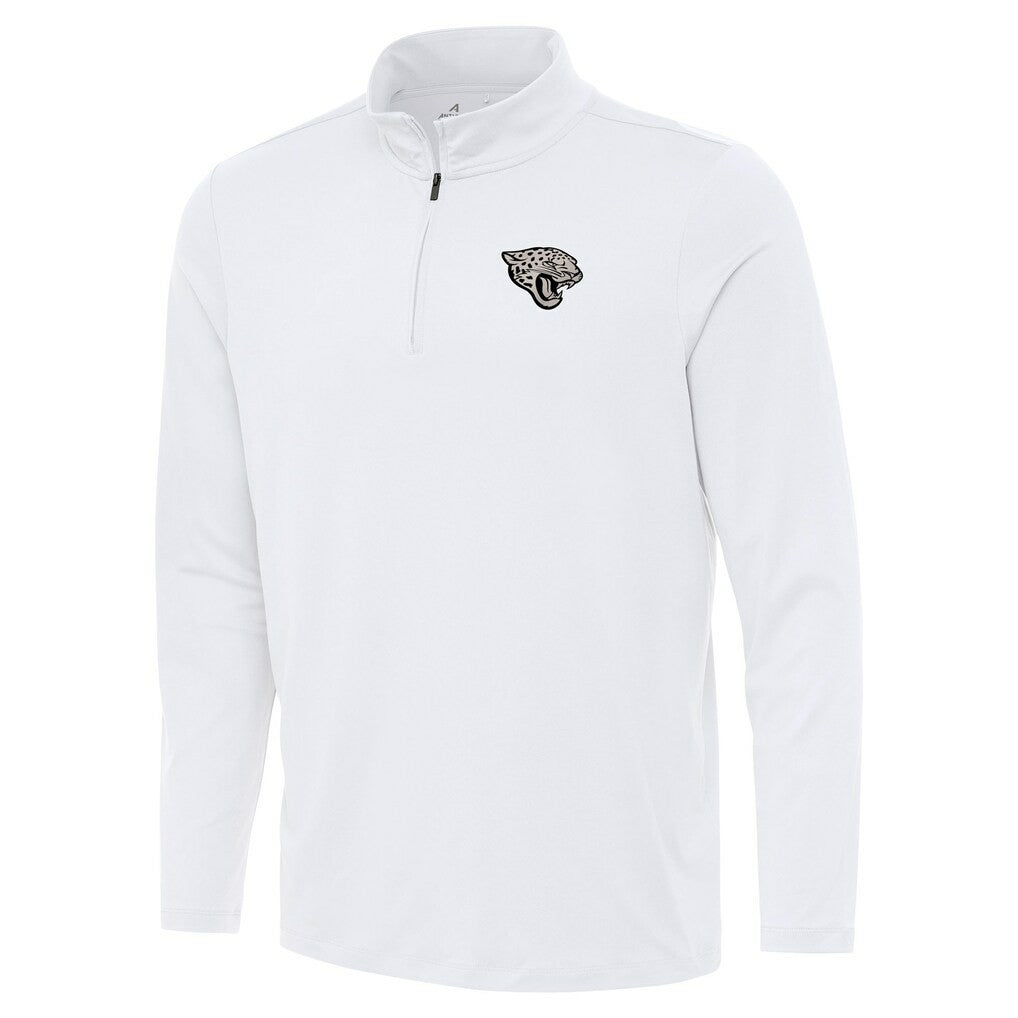 Jacksonville Jaguars Antigua Reprocess Quarter-Zip Top White