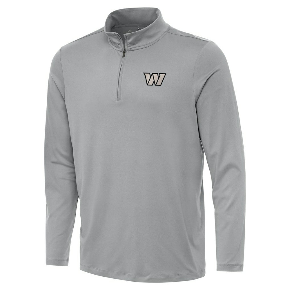 Washington Commanders Antigua Reprocess Quarter-Zip Top Gray