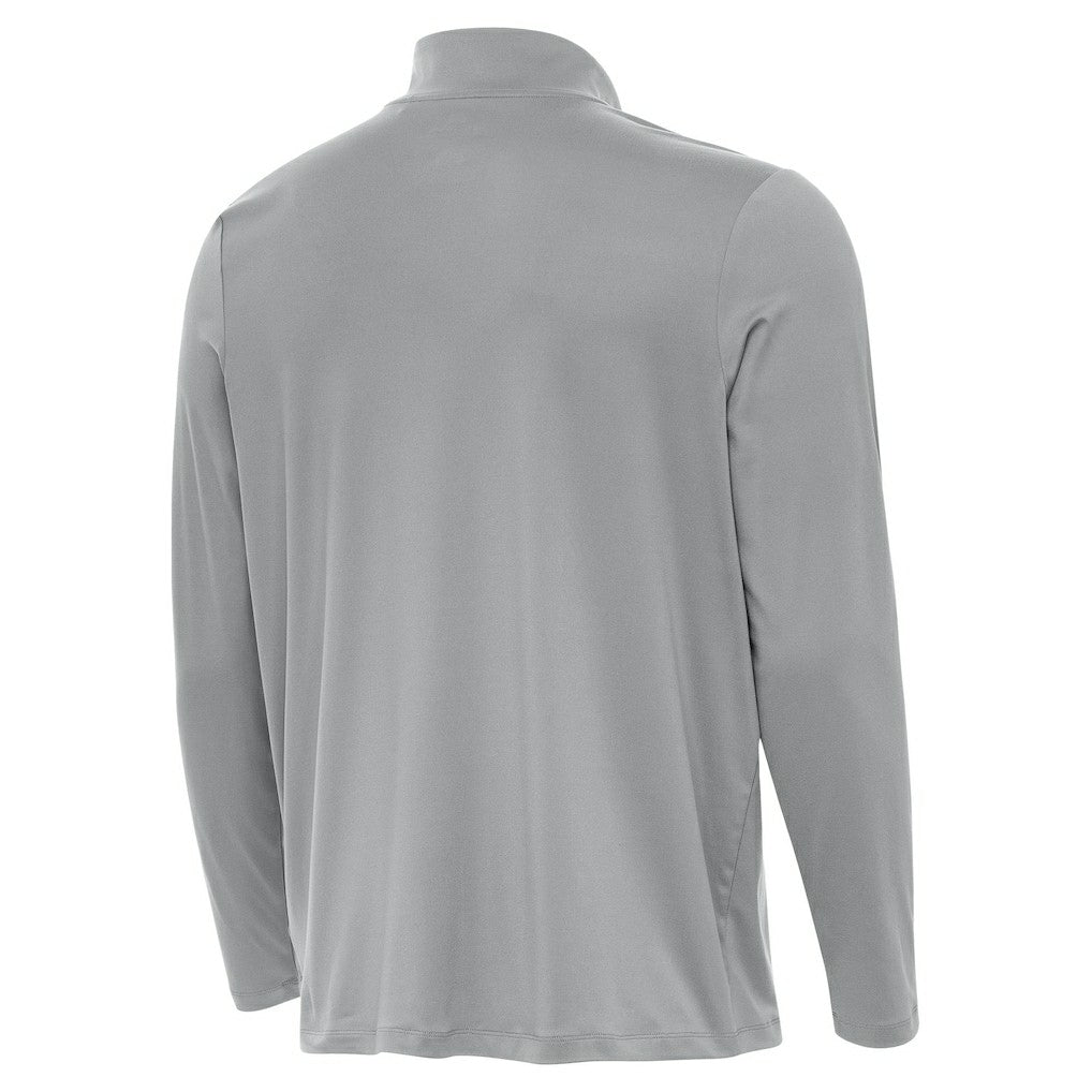 Las Vegas Raiders Antigua Reprocess Quarter-Zip Top Gray