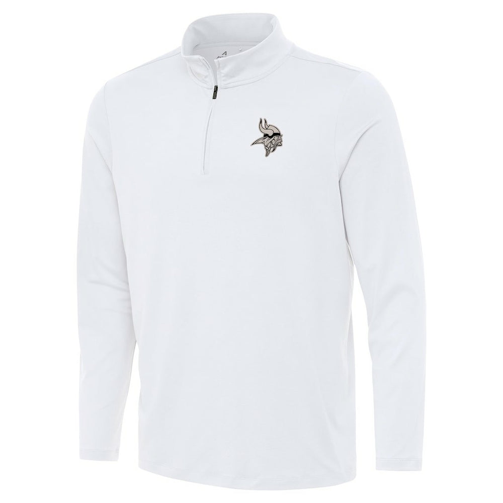 Minnesota Vikings Antigua Reprocess Quarter-Zip Top White