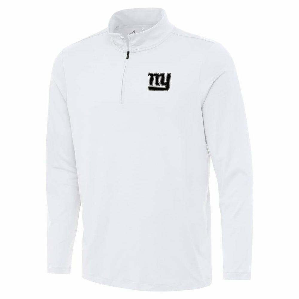 New York Giants Antigua Reprocess Quarter-Zip Top White
