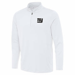 New York Giants Antigua Reprocess Quarter-Zip Top White