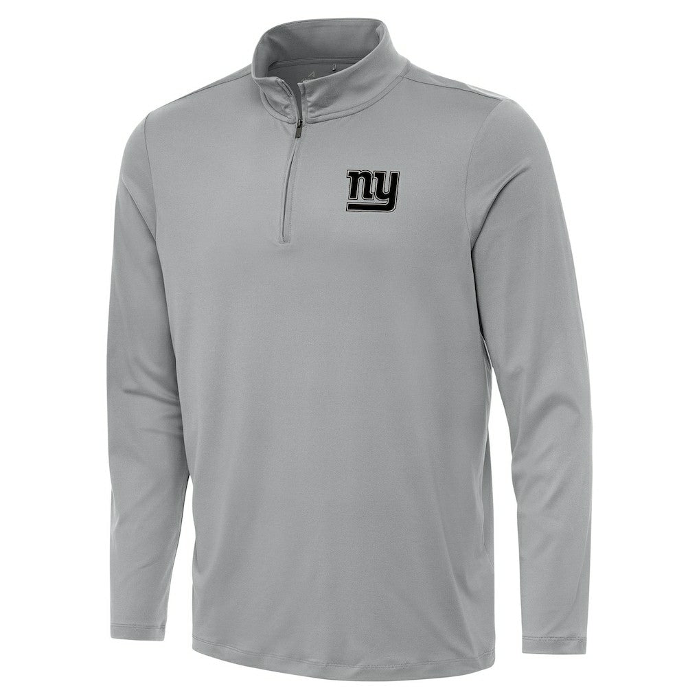 New York Giants Antigua Reprocess Quarter-Zip Top Gray