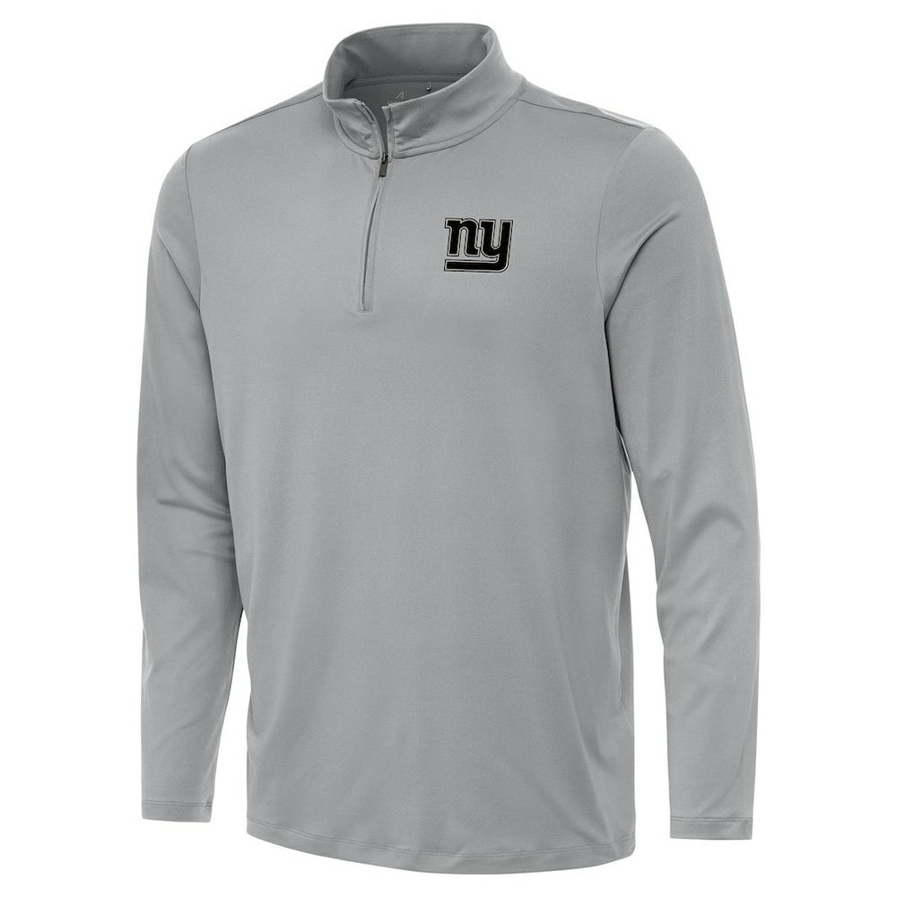 New York Giants Antigua Reprocess Quarter-Zip Top Gray