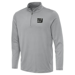 New York Giants Antigua Reprocess Quarter-Zip Top Gray