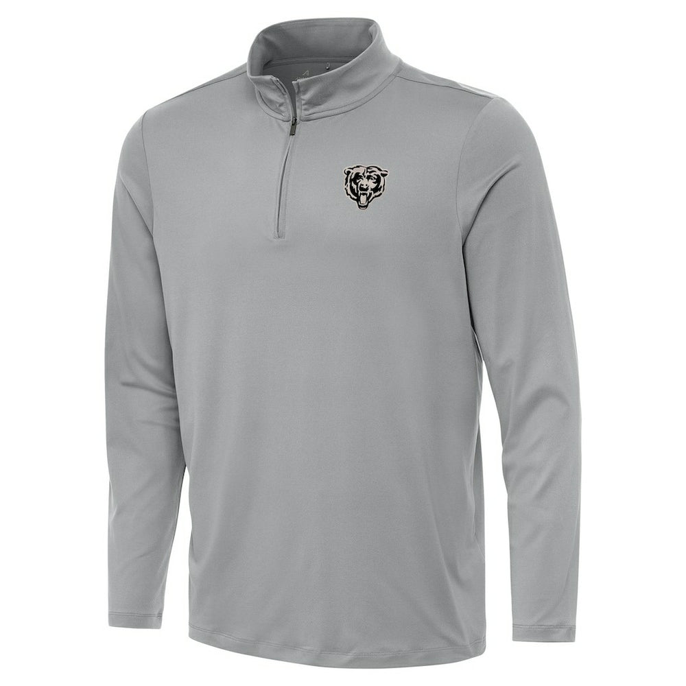 Chicago Bears Antigua Reprocess Quarter-Zip Top Gray