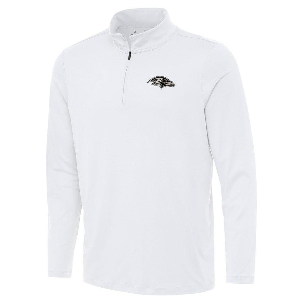 Baltimore Ravens Antigua Reprocess Quarter-Zip Top White