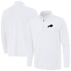 Buffalo Bills Antigua Reprocess Quarter-Zip Top White
