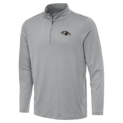 Baltimore Ravens Antigua Reprocess Quarter-Zip Top Gray