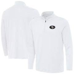 San Francisco 49ers Antigua Reprocess Quarter-Zip Top White