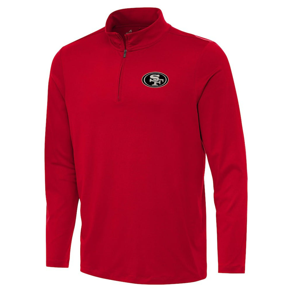 San Francisco 49ers Antigua Reprocess Quarter-Zip Top Scarlet