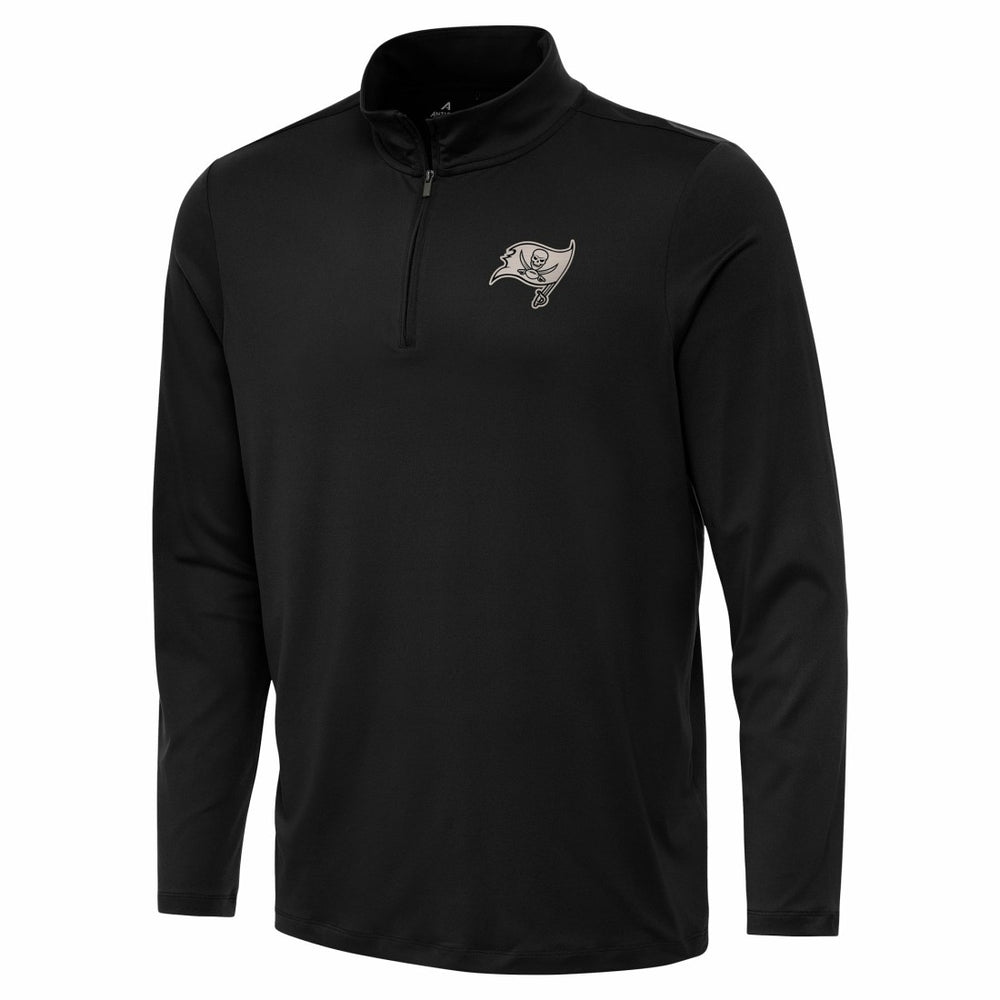 Tampa Bay Buccaneers Antigua Reprocess Quarter-Zip Top Black