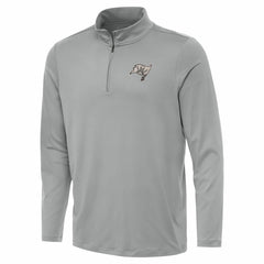 Tampa Bay Buccaneers Antigua Reprocess Quarter-Zip Top Gray
