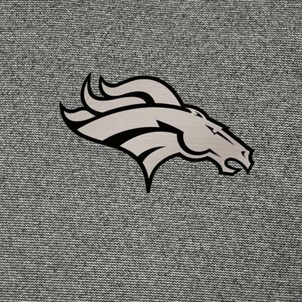 Denver Broncos Antigua Subtle Quarter-Zip Top Heather Black