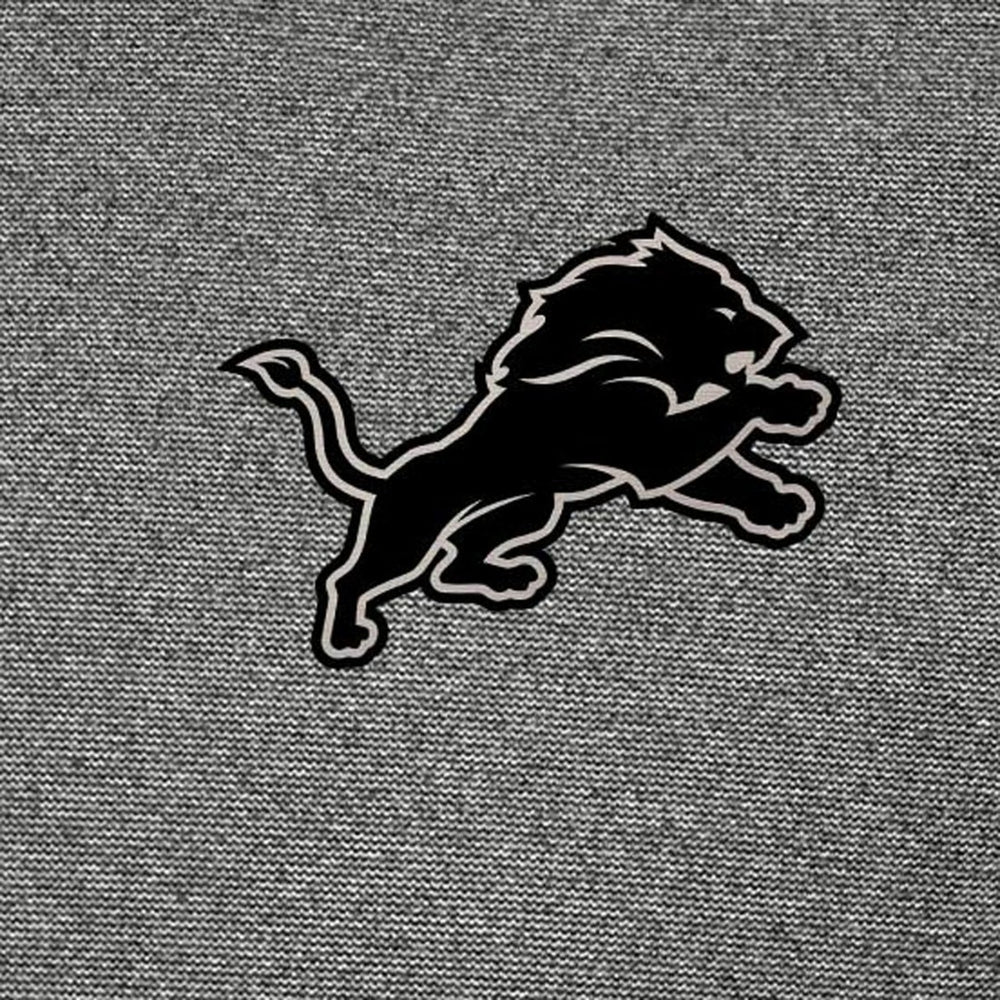 Detroit Lions Antigua Subtle Quarter-Zip Top Heather Black