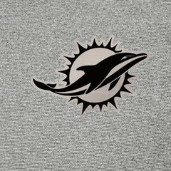 Miami Dolphins Antigua Subtle Quarter-Zip Top Heather Gray