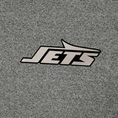 New York Jets Antigua Subtle Quarter-Zip Top Heather Black