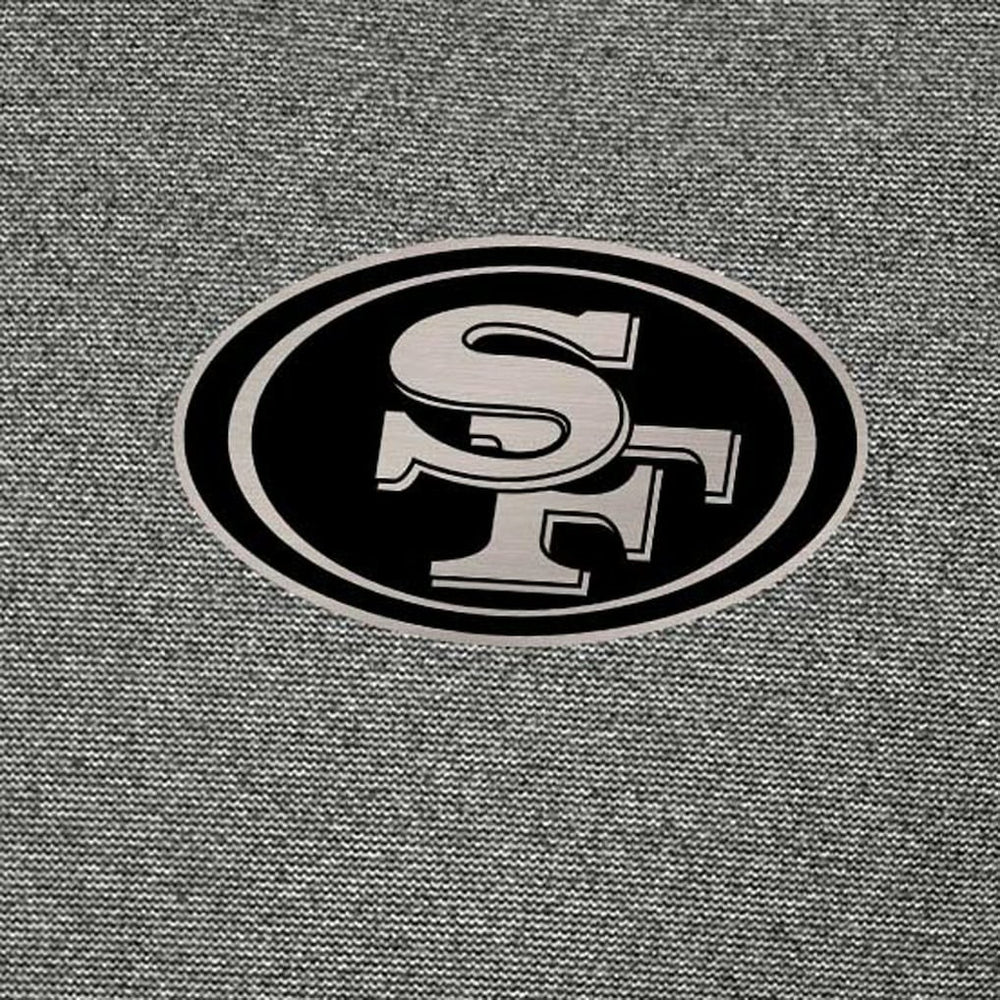 San Francisco 49ers Antigua Subtle Quarter-Zip Top Heather Black