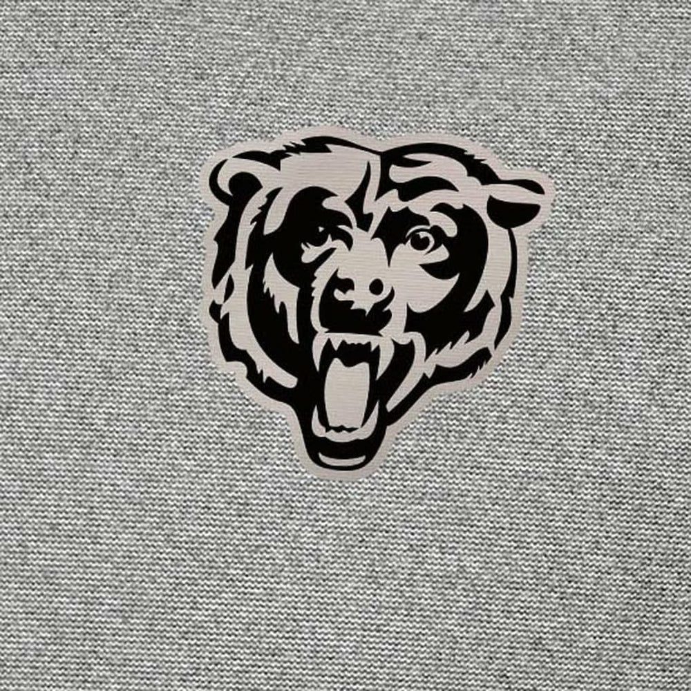 Chicago Bears Antigua Subtle Quarter-Zip Top Heather Gray