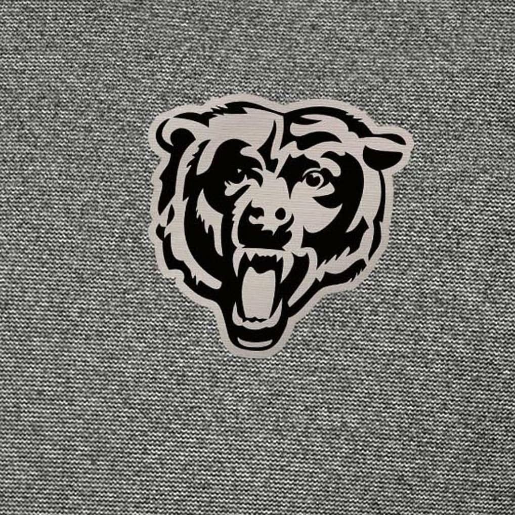 Chicago Bears Antigua Subtle Quarter-Zip Top Heather Black