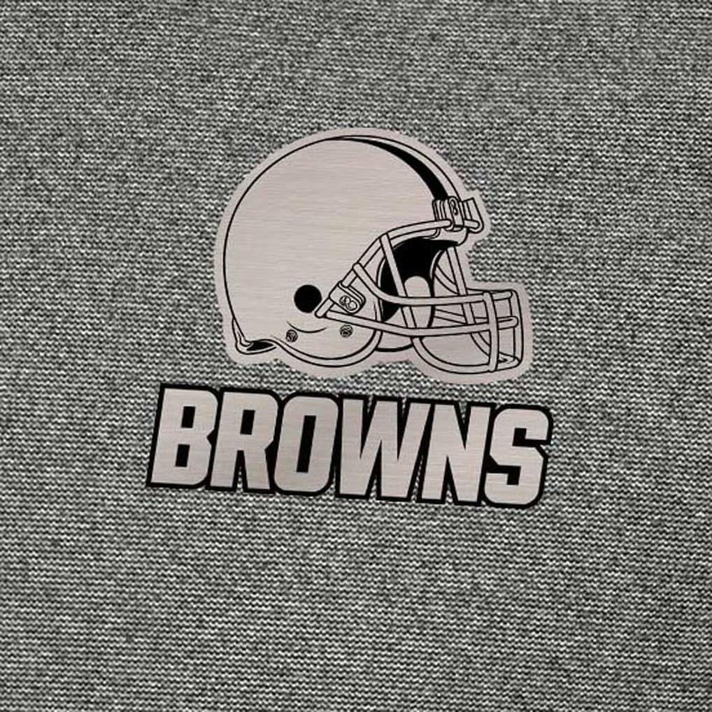 Cleveland Browns Antigua Subtle Quarter-Zip Top Heather Black