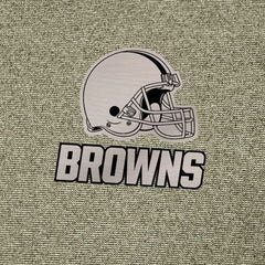 Cleveland Browns Antigua Subtle Quarter-Zip Top Heather Olive