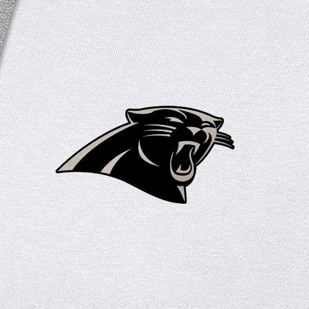 Carolina Panthers Antigua Brushed Carbon Victory Pullover Hoodie White