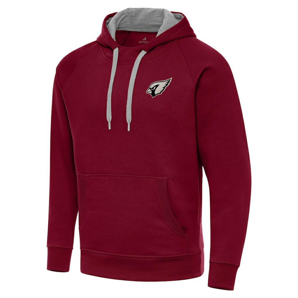Arizona Cardinals Antigua Brushed Carbon Victory Pullover Hoodie Cardinal