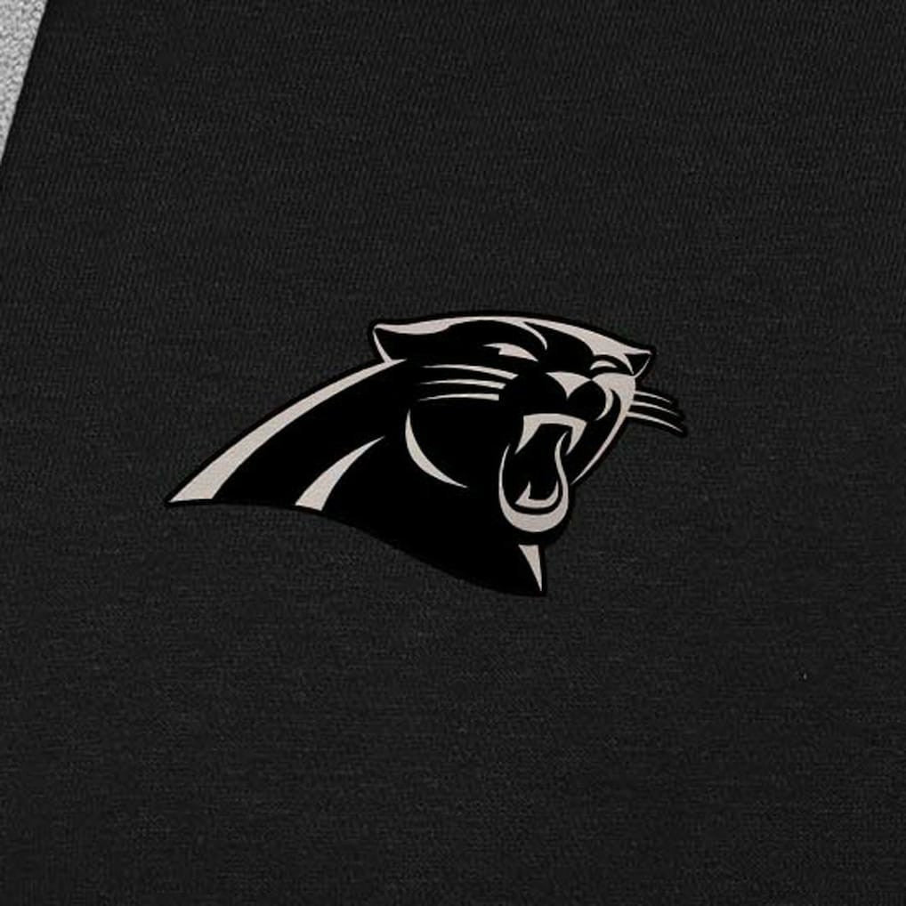 Carolina Panthers Antigua Brushed Carbon Victory Pullover Hoodie Black